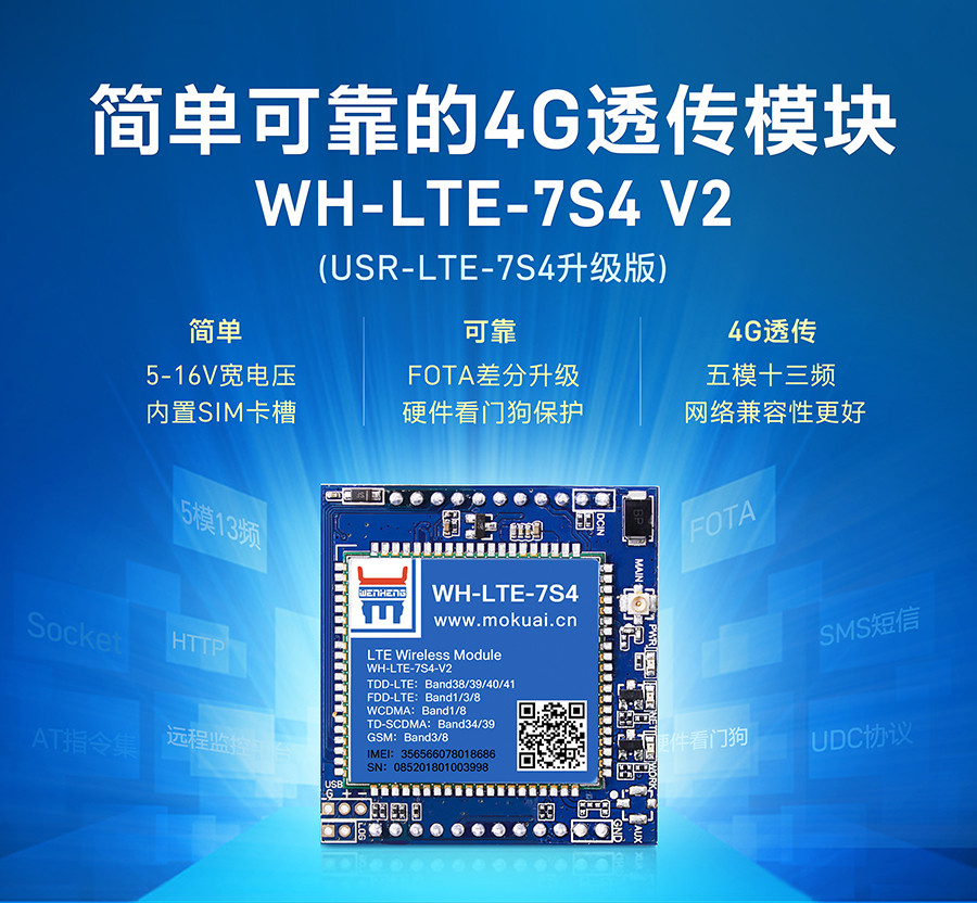 串口转4G？開4G透明传输？
