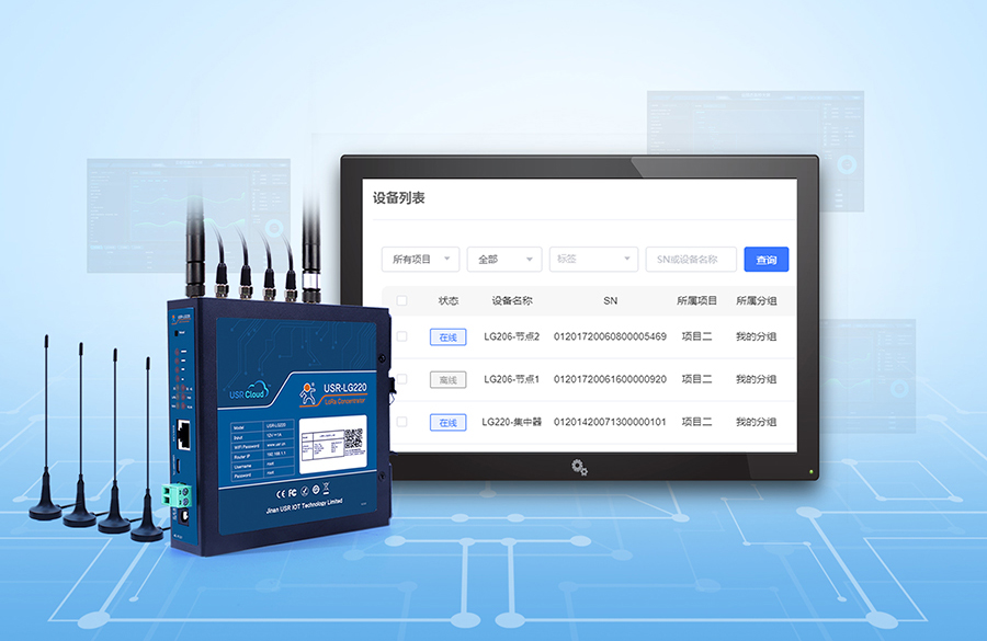 LoRa无线网关：lora节点在线状态